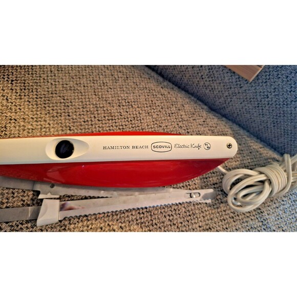 Vintage Hamilton Beach Electric Knife Model 275-2 Scovill (2 Blades) Works Great - Picture 4 of 6